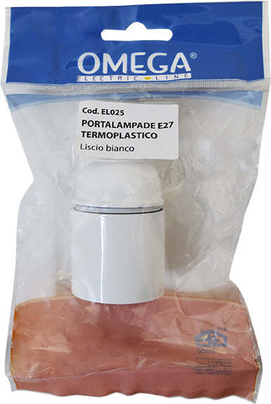 Portalampade E27 Termoplastico Liscio Bianco In Bachelite, 250V 4A Fai da te/Materiale elettrico/Spine elettriche e prese di corrente alterna/Spine elettriche di corrente alterna Non solo alimenti - Albano Laziale, Commerciovirtuoso.it