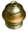 Portalampade filettato in ottone E 14