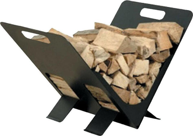 Portalegna leggio per stufa e camino in ferro battuto 38 x 30 x h 27 cm Fai da te/Caminetti e accessori/Accessori per caminetto/Culle portalegna La Zappa - Altamura, Commerciovirtuoso.it