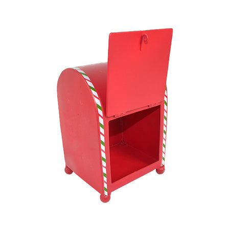 Cassetta postale Babbo Natale per lettere colore rosso decorazione natalizia