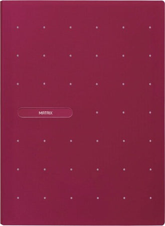 Portalistini Matrix - 22x30 cm - 40 buste - rosso porpora - Favorit Cancelleria e prodotti per ufficio/Archivio ufficio e accessori per scrivania/Raccoglitori e accessori per raccoglitori/Raccoglitori/Portalistini Eurocartuccia - Pavullo, Commerciovirtuoso.it