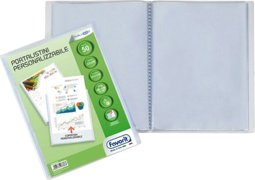 Portalistini personalizzabile Sviluppo - buccia - 22x30 cm - 50 buste - trasparente - Favorit Cancelleria e prodotti per ufficio/Archivio ufficio e accessori per scrivania/Raccoglitori e accessori per raccoglitori/Raccoglitori/Portalistini Eurocartuccia - Pavullo, Commerciovirtuoso.it