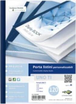 Portalistini personalizzabile Uno TI - 22 x 30 cm - 120 buste - blu - Sei Rota Cancelleria e prodotti per ufficio/Archivio ufficio e accessori per scrivania/Raccoglitori e accessori per raccoglitori/Raccoglitori/Portalistini Eurocartuccia - Pavullo, Commerciovirtuoso.it
