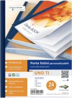 Portalistini personalizzabile Uno TI - 22 x 30 cm - 24 buste - blu - Sei Rota Cancelleria e prodotti per ufficio/Archivio ufficio e accessori per scrivania/Raccoglitori e accessori per raccoglitori/Raccoglitori/Portalistini Eurocartuccia - Pavullo, Commerciovirtuoso.it