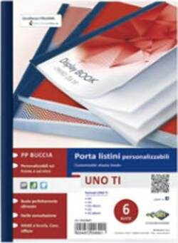 Portalistini personalizzabile Uno TI - 22 x 30 cm - 6 buste - blu - Sei Rota Cancelleria e prodotti per ufficio/Archivio ufficio e accessori per scrivania/Raccoglitori e accessori per raccoglitori/Raccoglitori/Portalistini Eurocartuccia - Pavullo, Commerciovirtuoso.it