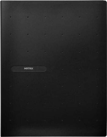 Portalistino Matrix - 22x30cm - 40 buste - nero - Favorit Cancelleria e prodotti per ufficio/Archivio ufficio e accessori per scrivania/Raccoglitori e accessori per raccoglitori/Raccoglitori/Portalistini Eurocartuccia - Pavullo, Commerciovirtuoso.it