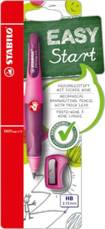 Portamine Easyergo - 3 15mm - per destrosi + affilamine - rosa - Stabilo Cancelleria e prodotti per ufficio/Penne matite scrittura e correzione/Matite/Portamine Eurocartuccia - Pavullo, Commerciovirtuoso.it