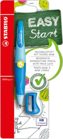 Portamine Easyergo - 3 15mm - per mancini + affilamine - azzurro - Stabilo Cancelleria e prodotti per ufficio/Penne matite scrittura e correzione/Matite/Portamine Eurocartuccia - Pavullo, Commerciovirtuoso.it