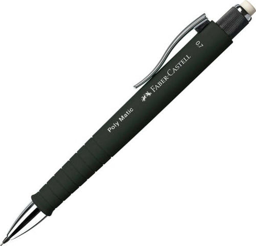 Portamine Poly Matic - mina 0 7 mm - fusto nero - Faber-Castell Cancelleria e prodotti per ufficio/Penne matite scrittura e correzione/Matite/Portamine Eurocartuccia - Pavullo, Commerciovirtuoso.it