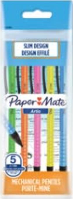 Portamine usa e getta Artio - 0.7 mm - HB - colori assortiti - Papermate - conf.5 pezzi Cancelleria e prodotti per ufficio/Penne matite scrittura e correzione/Matite/Portamine Eurocartuccia - Pavullo, Commerciovirtuoso.it