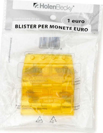 Portamonete - PVC - 1 euro - giallo - HolenBecky - blister 20 pezzi Cancelleria e prodotti per ufficio/Archivio ufficio e accessori per scrivania/Casseforti portamonete e contabanconote/Piccole casseforti per contanti e assegni Eurocartuccia - Pavullo, Commerciovirtuoso.it