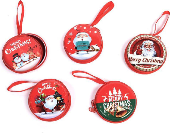 Portamonete babbo natale portafoglio natalizio scatola gadget con cerniera decorazione albero Casa e cucina/Decorazioni per interni/Addobbi e decorazioni per ricorrenze/Decorazioni natalizie/Oggettistica MagiediNatale.it - Altamura, Commerciovirtuoso.it