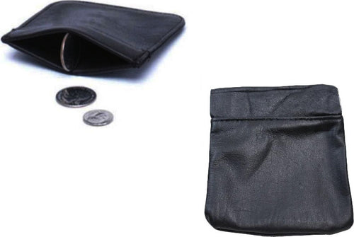 Portamonete Nero Molla Tinta Unita Sacchetto Eco Pelle Porta Monete Borsellino Moda/Uomo/Accessori/Portafogli e porta documenti/Portamonete Trade Shop italia - Napoli, Commerciovirtuoso.it