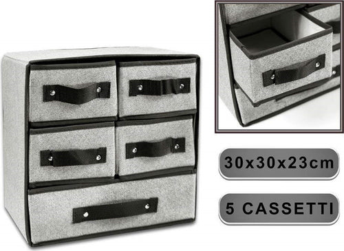 Portaoggetti Cassettiera Tessuto 5 Cassetti Scatola Pieghevole Salvaspazio Organizer Casa, arredamento e bricolage > Soluzioni salvaspazio > Organizer per Armadi Trade Shop italia - Napoli, Commerciovirtuoso.it
