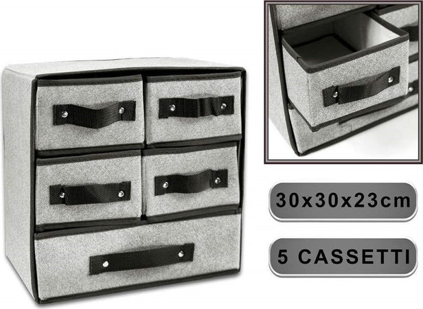 Portaoggetti Cassettiera Tessuto 5 Cassetti Scatola Pieghevole Salvaspazio Organizer Casa, arredamento e bricolage > Soluzioni salvaspazio > Organizer per Armadi Trade Shop italia - Napoli, Commerciovirtuoso.it