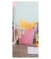Portaoggetti Cesto In Tessuto Intrecciato 38 X 26 X 25cm Con Maniglie Rosa 79041