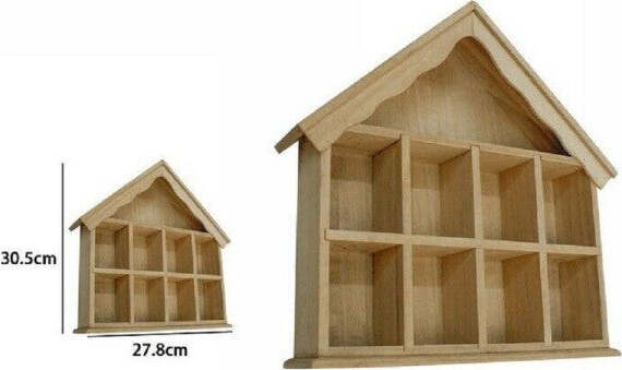 Portaoggetti-Legno-Naturale-Decoupage-Forma-Casa-Con-8-Scomparti-53392a-Ly-f10
