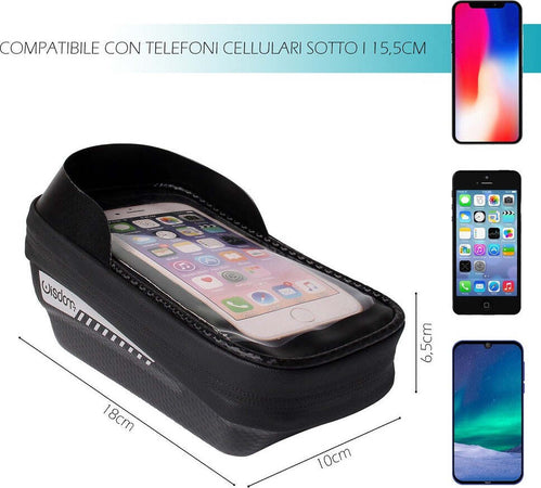 Portaoggetti Porta Cellulare Touch Screen Con Visiera Attacco Universale Xc-2654 Sport e Tempo Libero > Ciclismo > Porta Cellulari per Bici > Sport Trade Shop italia - Napoli, Commerciovirtuoso.it