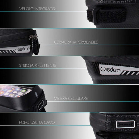 Portaoggetti Porta Cellulare Touch Screen Con Visiera Attacco Universale Xc-2654 Sport e Tempo Libero > Ciclismo > Porta Cellulari per Bici > Sport Trade Shop italia - Napoli, Commerciovirtuoso.it