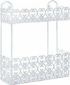 Portaoggetti-Sapone-Bagnoschiuma-2-Piani-Ripiani-Appoggio-Bagno-Da-Parete-52525