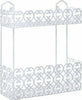 Portaoggetti-Sapone-Bagnoschiuma-2-Piani-Ripiani-Appoggio-Bagno-Da-Parete-52525