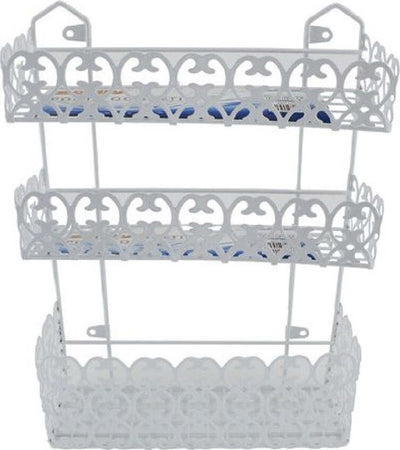 Portaoggetti Sapone Bagnoschiuma 3 Piani Ripiani Appoggio Bagno Da Parete 52526 Casa e cucina/Bagno/Accessori e biancheria da bagno per bambini/Accessori/Dosatori e porta accessori/Piattini portasapone Trade Shop italia - Napoli, Commerciovirtuoso.it