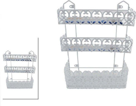 Portaoggetti Sapone Bagnoschiuma 3 Piani Ripiani Appoggio Bagno Da Parete 52526 Casa e cucina/Bagno/Accessori e biancheria da bagno per bambini/Accessori/Dosatori e porta accessori/Piattini portasapone Trade Shop italia - Napoli, Commerciovirtuoso.it