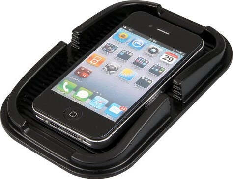 PORTAOGGETTI SUPPORTO STAND GOMMA AUTO PER SMARTPHONE TAPPETINO ANTISCIVOLO Elettronica/Elettronica per veicoli/Accessori/Accessori per cellulari/Alloggiamenti Trade Shop italia - Napoli, Commerciovirtuoso.it