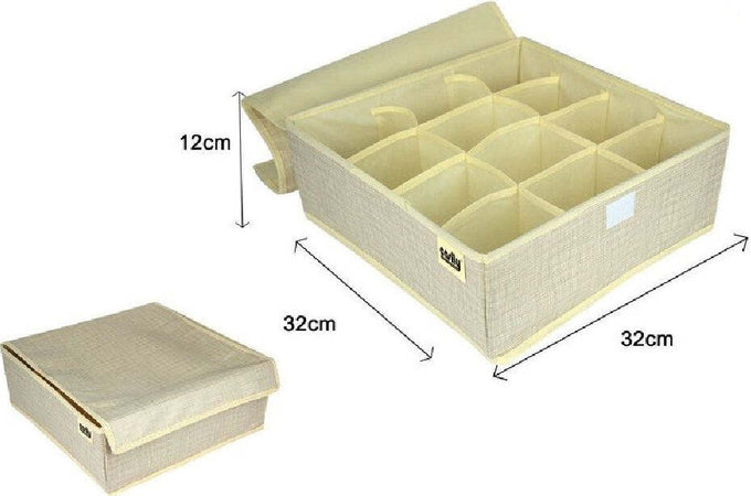 Portaoggetti Tessuto Organizer Contenitore Biancheria 12 Posti 32x32x12 Cm 69718 Casa, arredamento e bricolage > Soluzioni salvaspazio > Organizer per Armadi Trade Shop italia - Napoli, Commerciovirtuoso.it