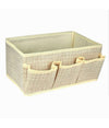 Portaoggetti Tessuto Organizer Contenitore Box Scatola 3 Tasche 25x15x12cm 79419