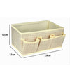 Portaoggetti Tessuto Organizer Contenitore Box Scatola 3 Tasche 25x15x12cm 79419