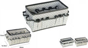 Portaoggetti Tessuto Organizer Contenitore Scatola Multitasche 24x12.5x13cm 53033a Casa e cucina/Organizzazione interni/Organizzazione guardaroba/Contenitori sottoletto Trade Shop italia - Napoli, Commerciovirtuoso.it