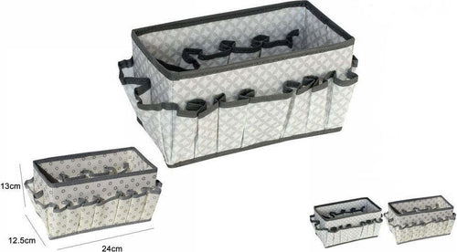 Portaoggetti Tessuto Organizer Contenitore Scatola Multitasche 24x12.5x13cm 53033a Casa e cucina/Organizzazione interni/Organizzazione guardaroba/Contenitori sottoletto Trade Shop italia - Napoli, Commerciovirtuoso.it