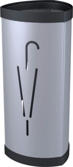 Portaombrelli - metallo - silver - diametro 26 cm - altezza 60 cm - Alba Casa e cucina/Arredamento/Ingresso/Portaombrelli Eurocartuccia - Pavullo, Commerciovirtuoso.it
