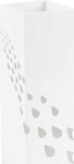 Portaombrelli - metallo verniciato - fantasia gocce - bianco - King collection Casa e cucina/Arredamento/Ingresso/Portaombrelli Eurocartuccia - Pavullo, Commerciovirtuoso.it