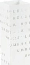Portaombrelli - metallo verniciato - fantasia lettere - bianco - King collection Casa e cucina/Arredamento/Ingresso/Portaombrelli Eurocartuccia - Pavullo, Commerciovirtuoso.it