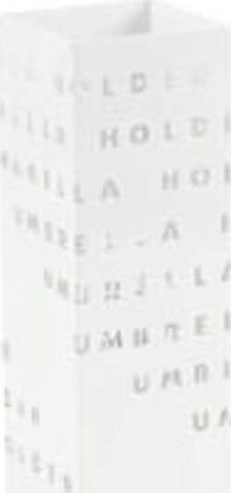 Portaombrelli - metallo verniciato - fantasia lettere - bianco - King collection Casa e cucina/Arredamento/Ingresso/Portaombrelli Eurocartuccia - Pavullo, Commerciovirtuoso.it