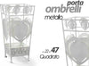 Portaombrelli Metallo Cuore Quadrato Moderno Design Casa Studio 22x47cm 657818 Casa e cucina/Arredamento/Ingresso/Portaombrelli Trade Shop italia - Napoli, Commerciovirtuoso.it