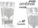 Portaombrelli Metallo Cuore Quadrato Moderno Design Casa Studio 22x47cm 657818 Casa e cucina/Arredamento/Ingresso/Portaombrelli Trade Shop italia - Napoli, Commerciovirtuoso.it