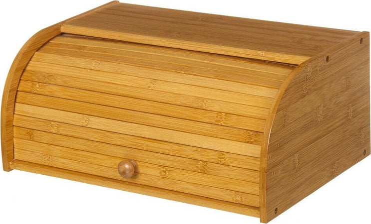 PORTAPANE IN LEGNO DI BAMBU' CUCINA CASSETTO PORTA PANE CON APERTURA SERRANDINA Casa e cucina/Organizzazione interni/Contenitori e barattoli da cucina/Conservazione cibi/Portapane Trade Shop italia - Napoli, Commerciovirtuoso.it