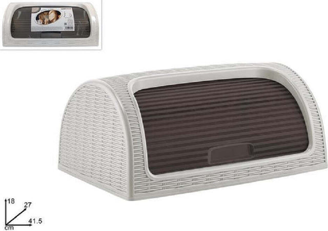 Portapane Pane Crock Serrandina Grande Rotolo Contenitore Effetto Rattan Bianco Casa, arredamento e bricolage > Cucina > Accessori cucina Trade Shop italia - Napoli, Commerciovirtuoso.it