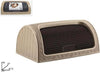 Portapane-Pane-Crock-Serrandina-Grande-Rotolo-Contenitore-Effetto-Rattan-Cappuccino