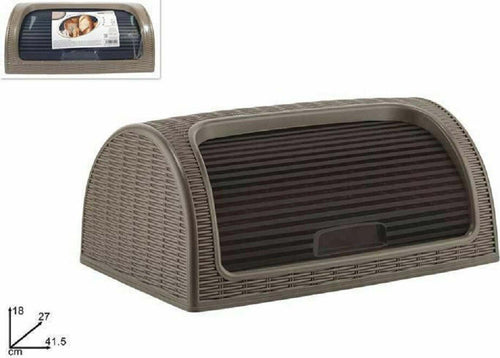 Portapane Pane Crock Serrandina Grande Rotolo Contenitore Effetto Rattan Marrone Casa, arredamento e bricolage > Cucina > Accessori cucina Trade Shop italia - Napoli, Commerciovirtuoso.it