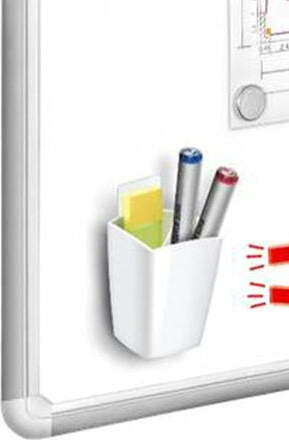 Portapennarelli magnetico - bianco - CEP Cancelleria e prodotti per ufficio/Archivio ufficio e accessori per scrivania/Lavagne e bacheche/Cancellini per lavagna Eurocartuccia - Pavullo, Commerciovirtuoso.it
