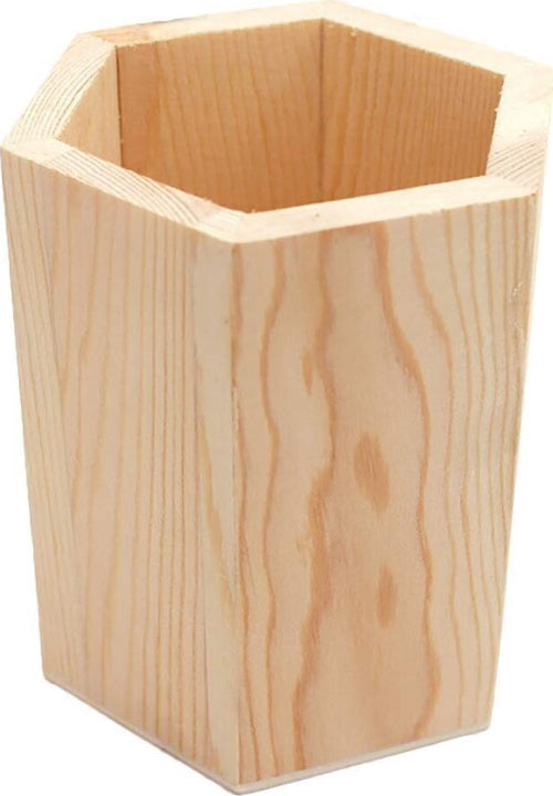 Portapenne Legno Esagonale Rf_64888 Organizer H11.5cm Penne Contenitore Cancelleria e prodotti per ufficio/Archivio ufficio e accessori per scrivania/Accessori da scrivania e archiviazione/Portaoggetti e portablocchi da scrivania/Portapenne Trade Shop italia - Napoli, Commerciovirtuoso.it