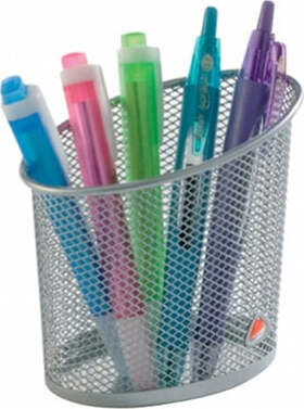Portapenne Mesh - rete metallica - 10 5x7 3x10 3 cm - argento - Alba Cancelleria e prodotti per ufficio/Archivio ufficio e accessori per scrivania/Accessori da scrivania e archiviazione/Vaschette portacorrispondenza Eurocartuccia - Pavullo, Commerciovirtuoso.it