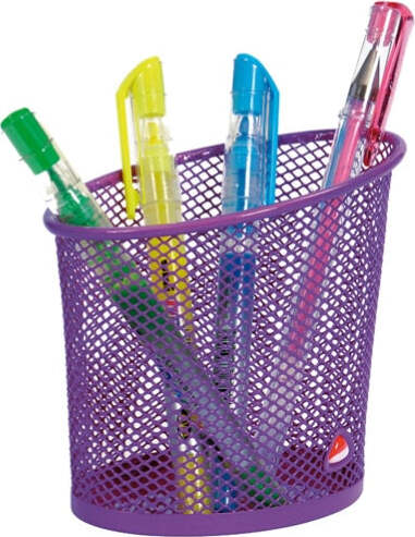 Portapenne Mesh - rete metallica - 10 5x7 3x10 3 cm - viola - Alba Cancelleria e prodotti per ufficio/Archivio ufficio e accessori per scrivania/Accessori da scrivania e archiviazione/Vaschette portacorrispondenza Eurocartuccia - Pavullo, Commerciovirtuoso.it