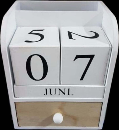 PORTAPENNE OGGETTI CON CASSETTO DATARIO LEGNO COUNTRY CHIC DESIGN ARREDO  Trade Shop italia - Napoli, Commerciovirtuoso.it