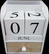 Portapenne-Oggetti-Con-Cassetto-Datario-Legno-Country-Chic-Design-Arredo