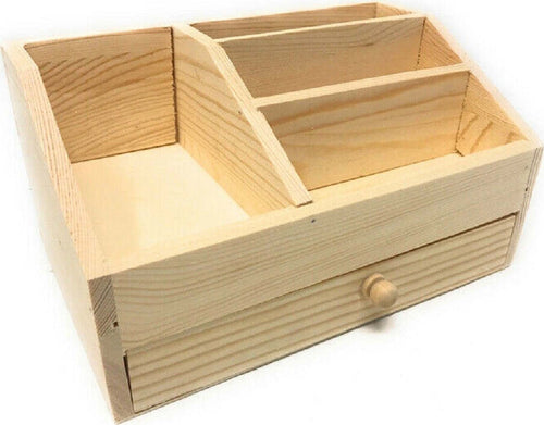 Portapenne Organizer Legno Scrivania X Decoupage 4 Scomparti E Cassetto X Penne Casa, arredamento e bricolage > Arredamento > Portaoggetti Trade Shop italia - Napoli, Commerciovirtuoso.it